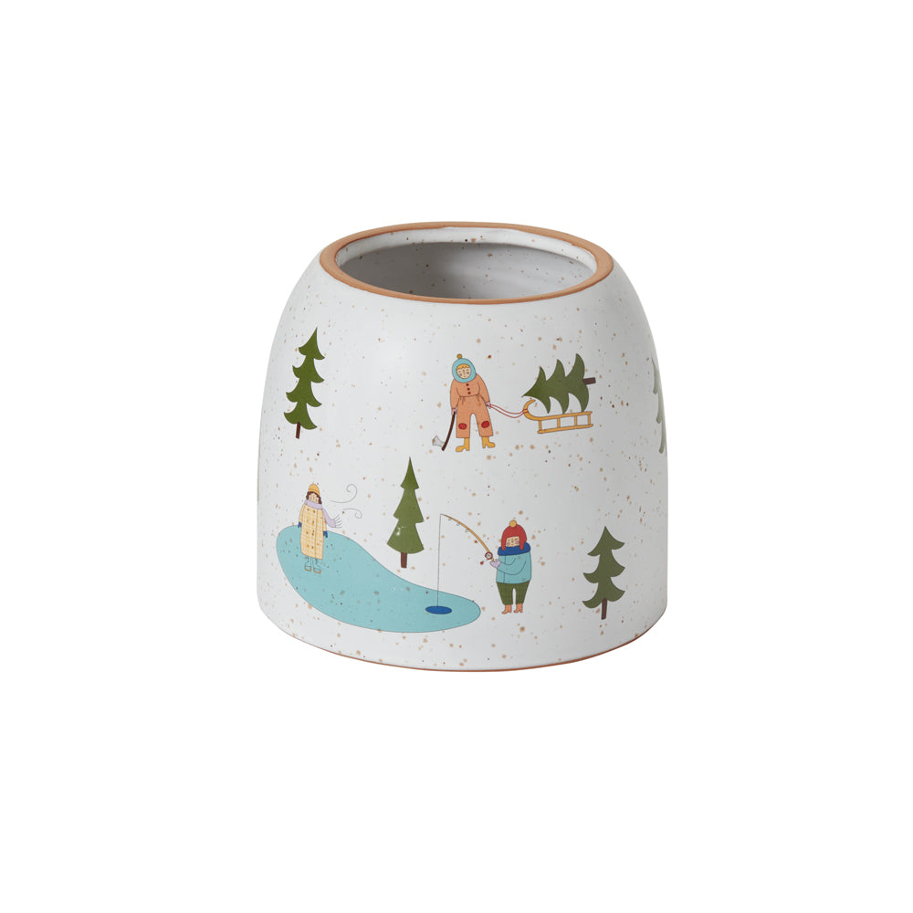 Villagers Pot 7.25"x 6.25"
