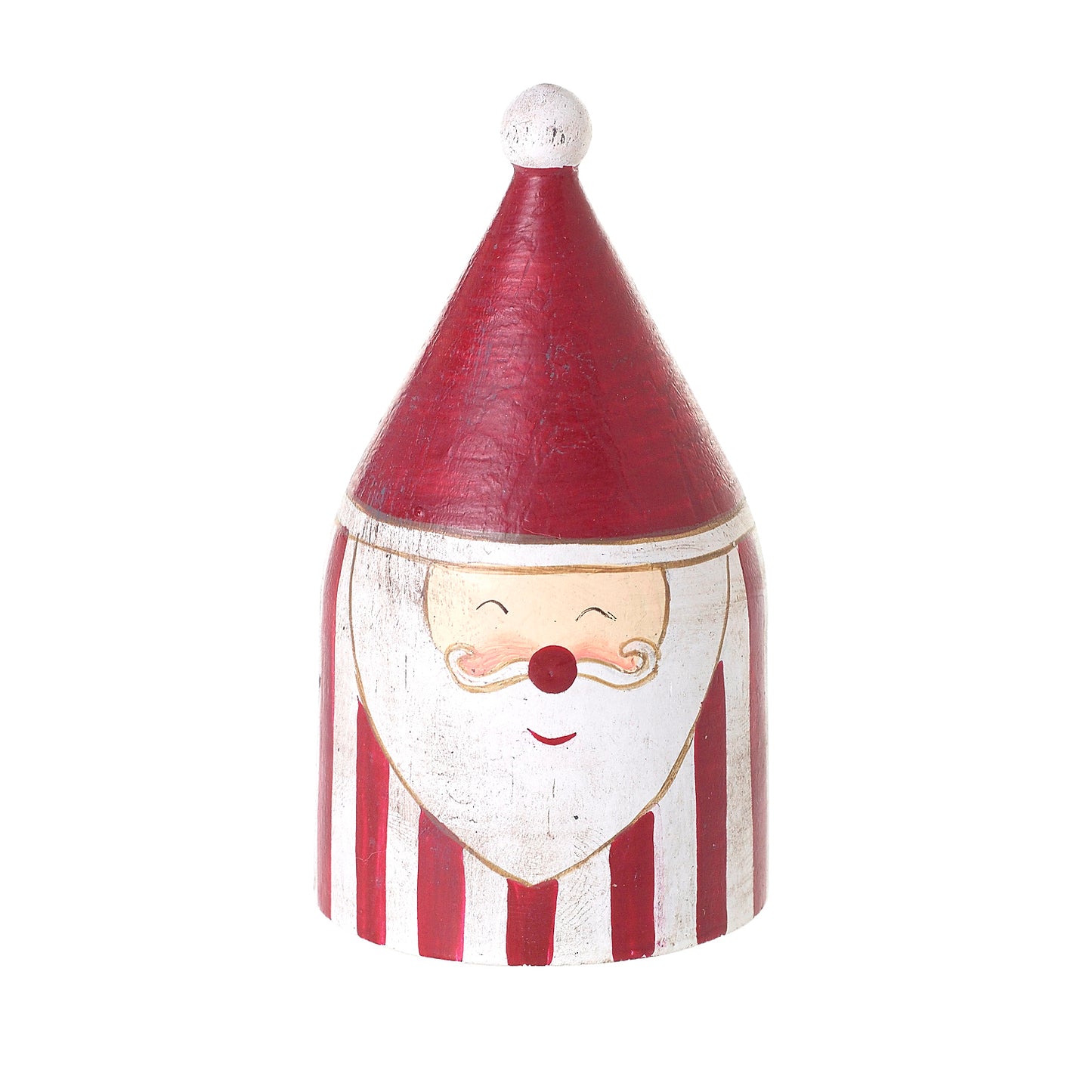 Candystripe Santa Figurine 1.75"x 3.25"