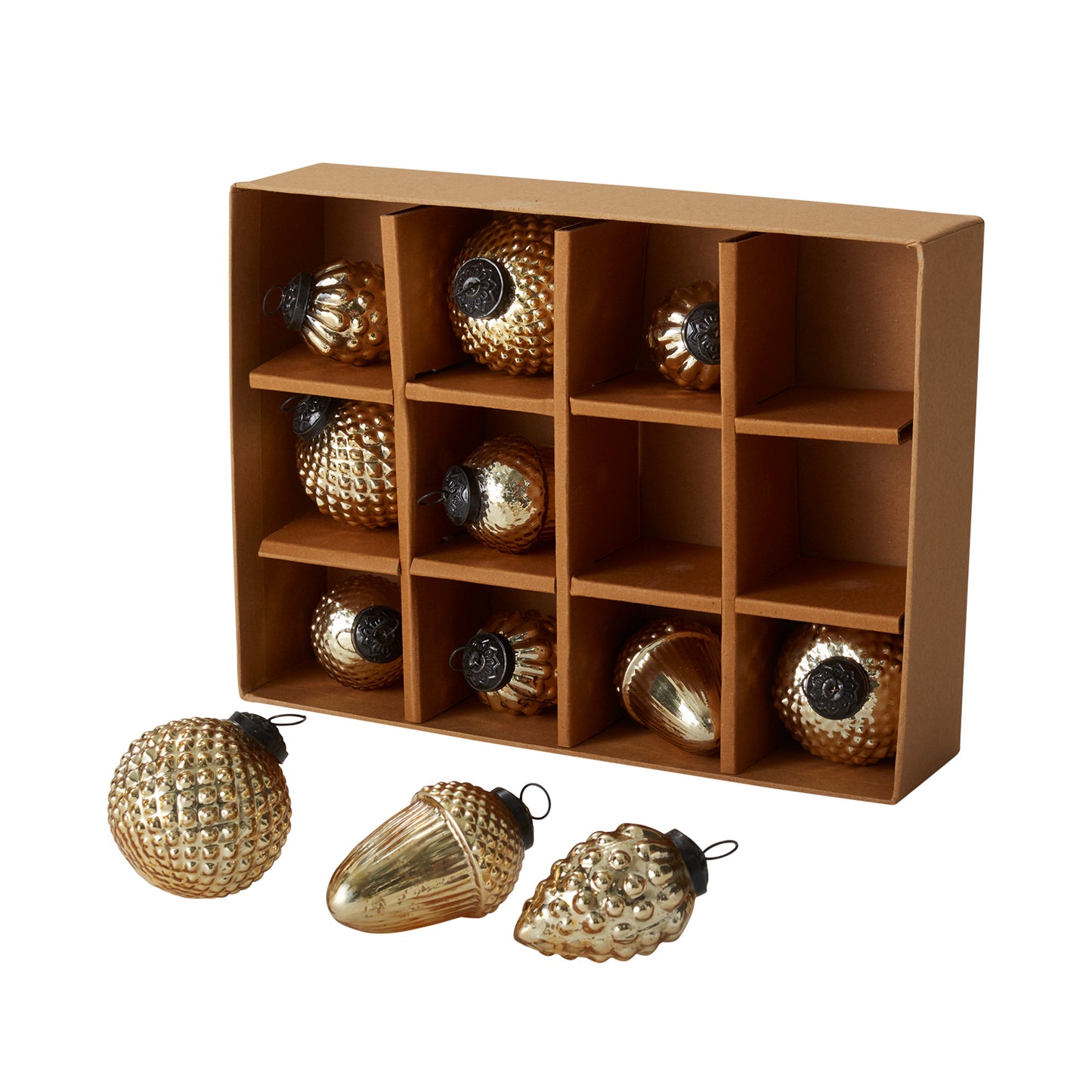 Ardian Ornament Set of 12 - 3"x 3.5"