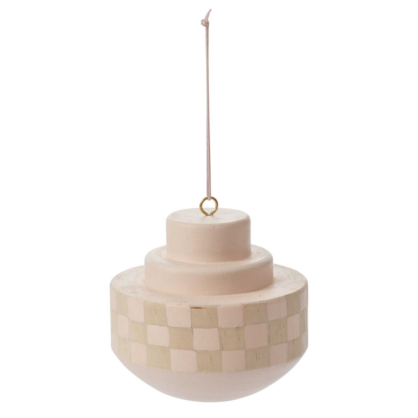 Breda Ornament Pink 3.75"x4"