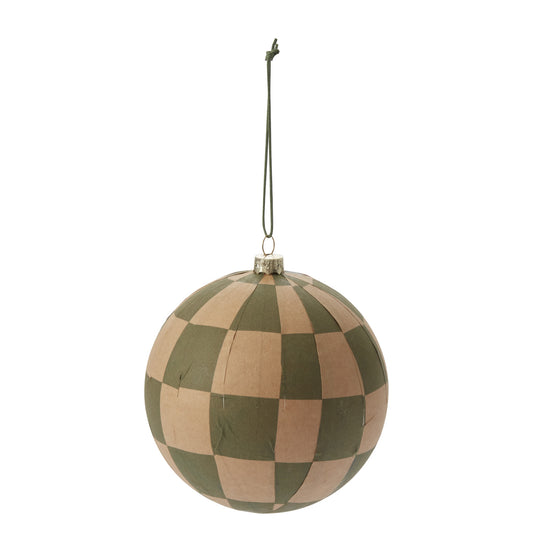 Lubeck Ornament Green 3.75"