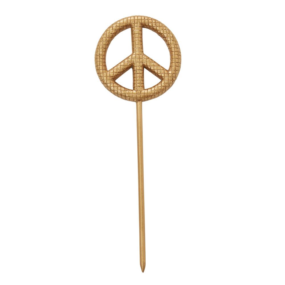 Glitzy Peace Plant Stick 3"x 9"