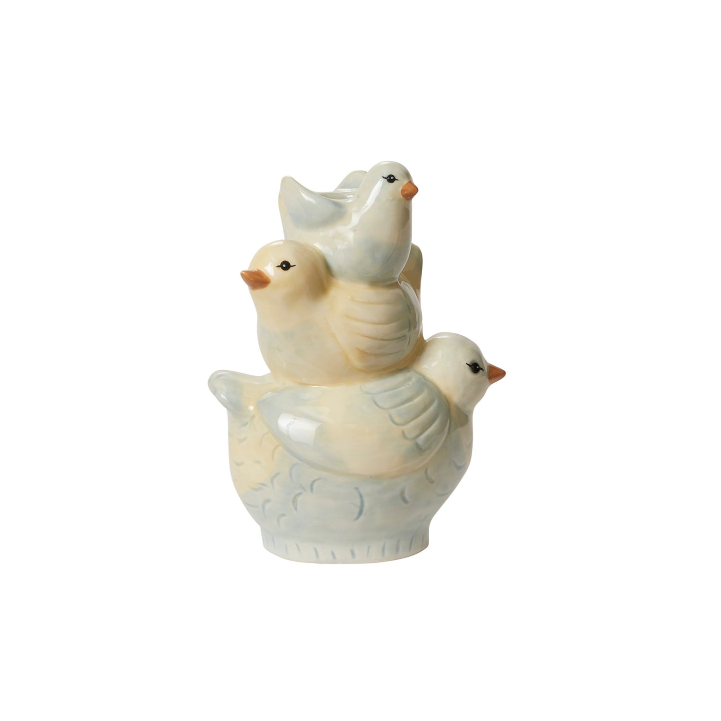 Tweet Stack Candle Holder 5"x 3.5"x 6.75"