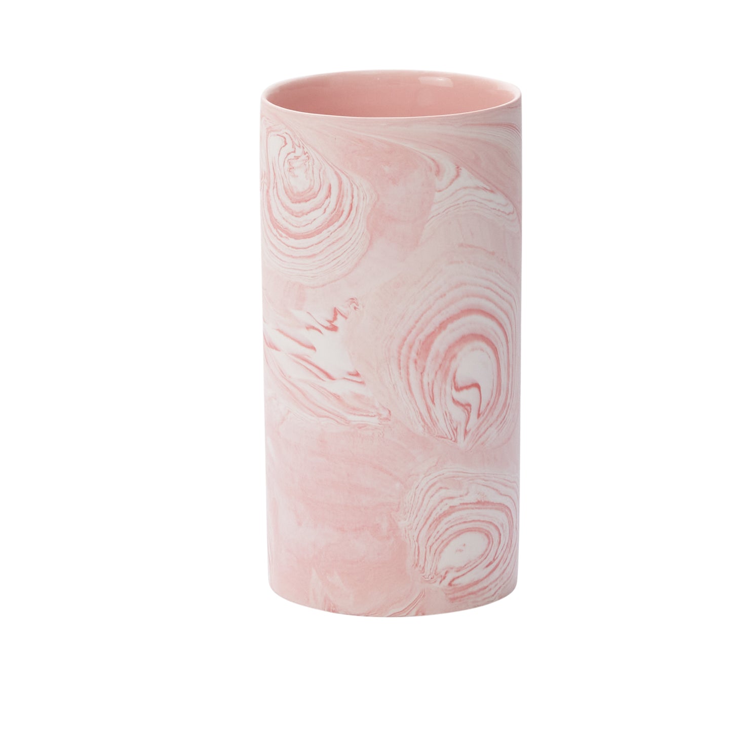 Pink Marbleized Vase 4"x 8"