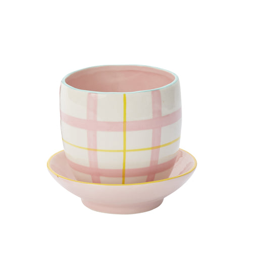 Bertie Pot w/ Saucer 6.5"x 5.5"
