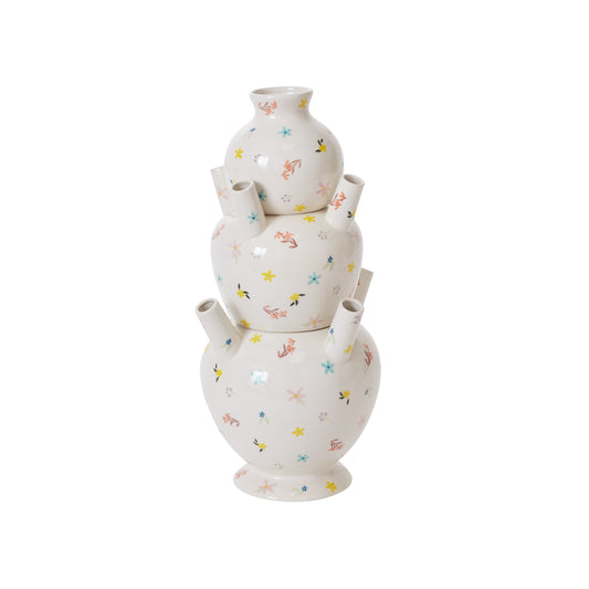 Ditsy Tulipiere Vase 8"x 18"