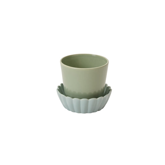 Springvale Pot with Saucer 5.75"x 5"