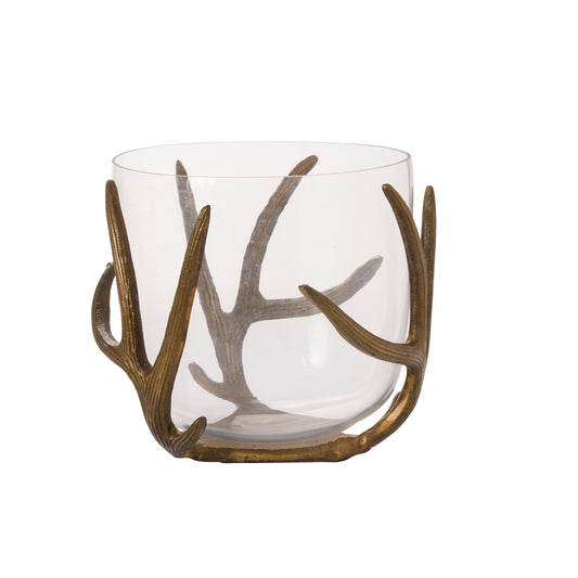 Wrapped Antler Vase 11.5"x 10"