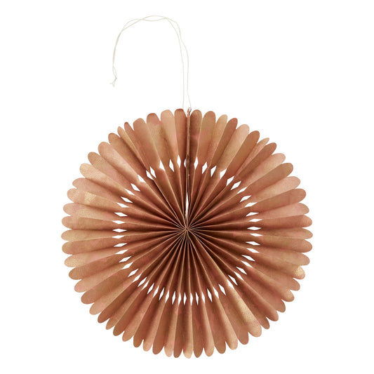 Jewel Tone Paper Fan - Large Rose 16"