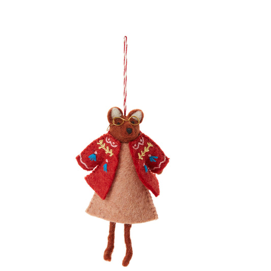 E+E Fuzzy Friends Ornament 4"x 1.25"x 6.5"
