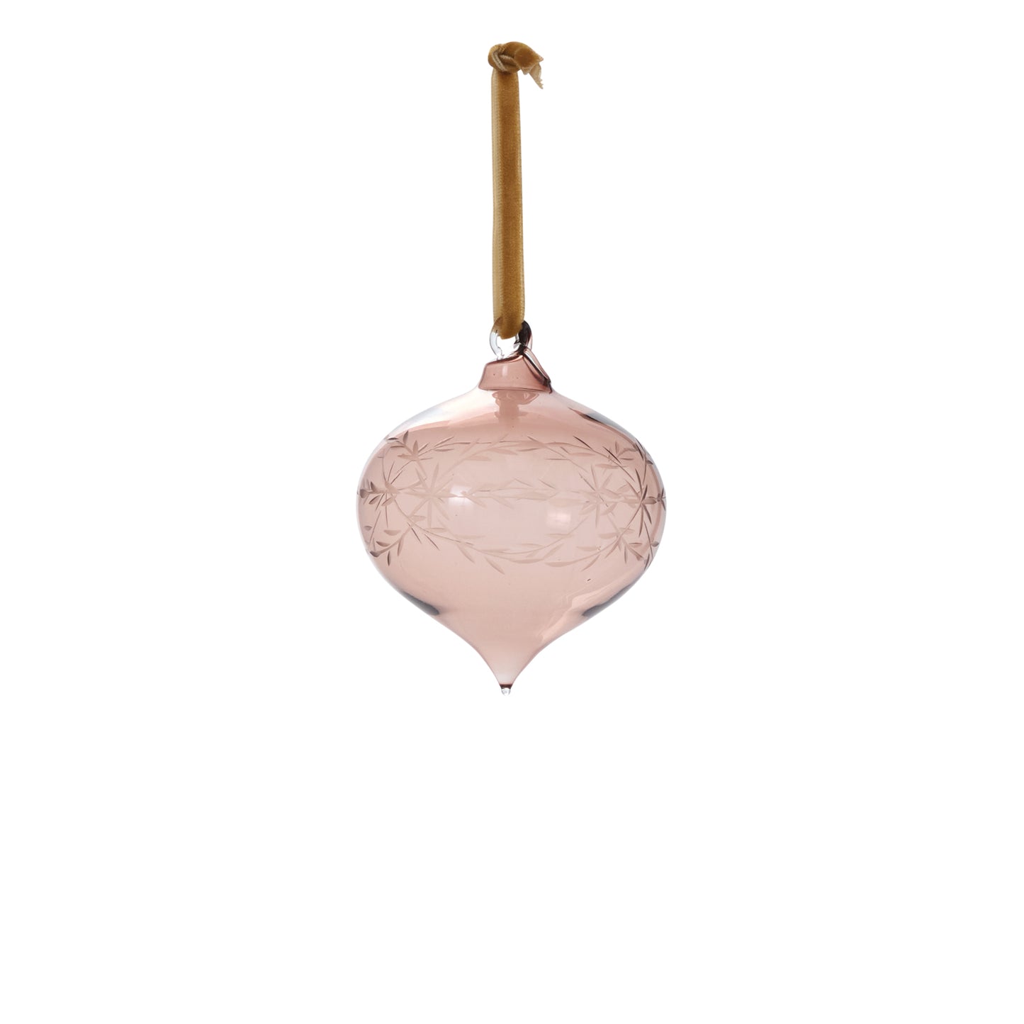 Etched Bauble Ornament 3"x 3.25"