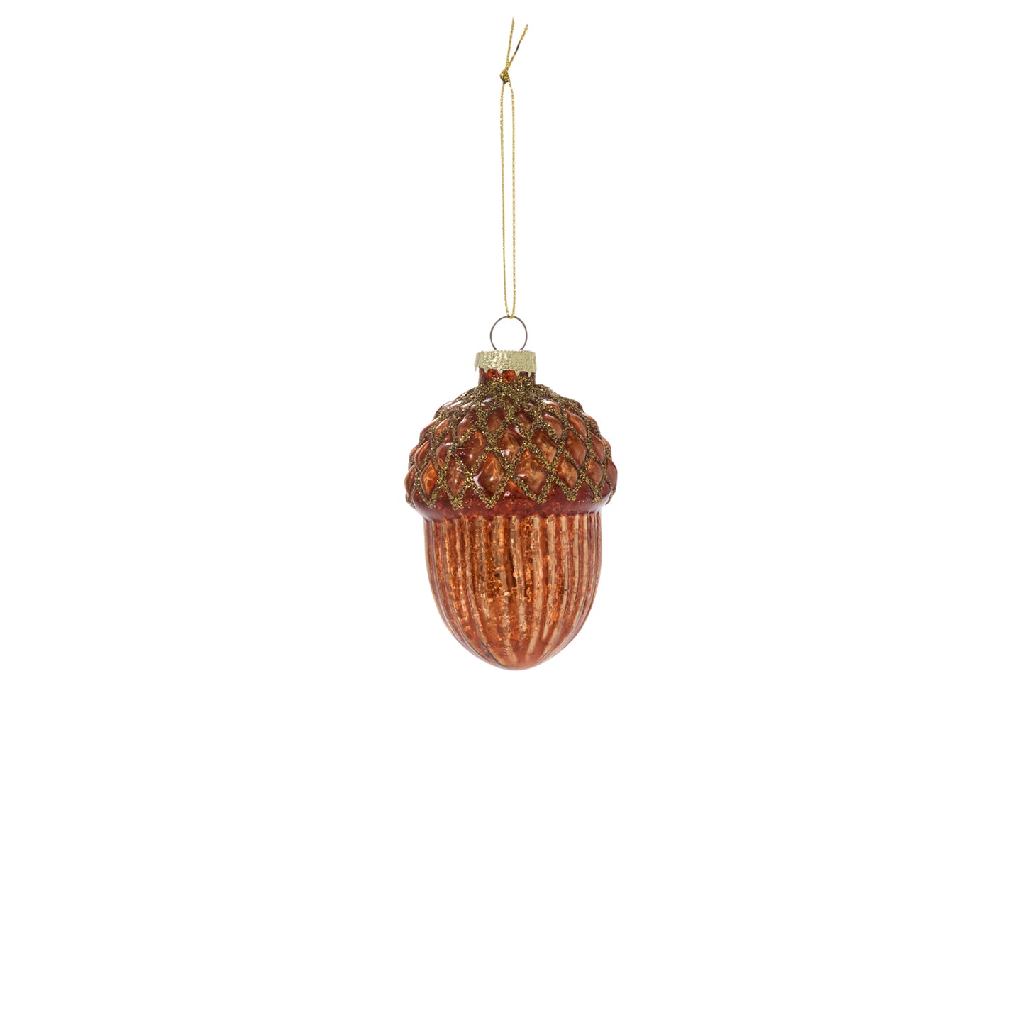 Gilded Acorn Ornament 2.25"x 3"