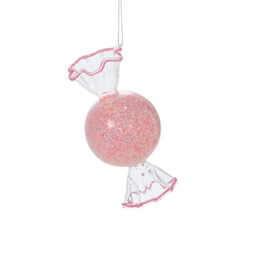 Glass Candy ornament 2.75"x 5.5"
