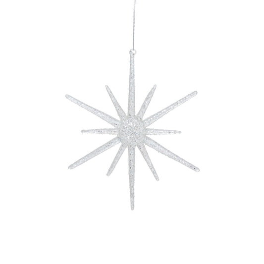 Glistening Star Ornament 7.5"x 0.5"x 7.5"