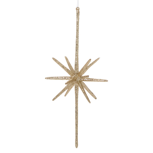 Glistening Star Ornament 4.5"x 11.5"