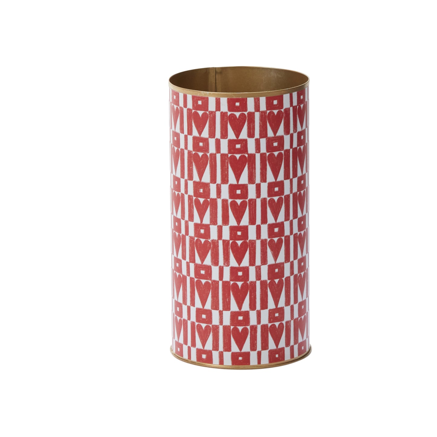 Hearts on Repeat Vase 4"x 8"