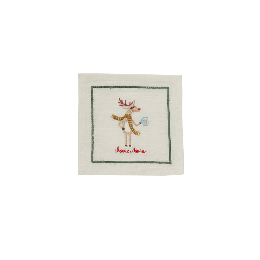 Tipsy Critters Cocktail Napkin 6"x 6"