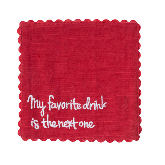 Holiday Spirit Cocktail Napkin 6"x 6"