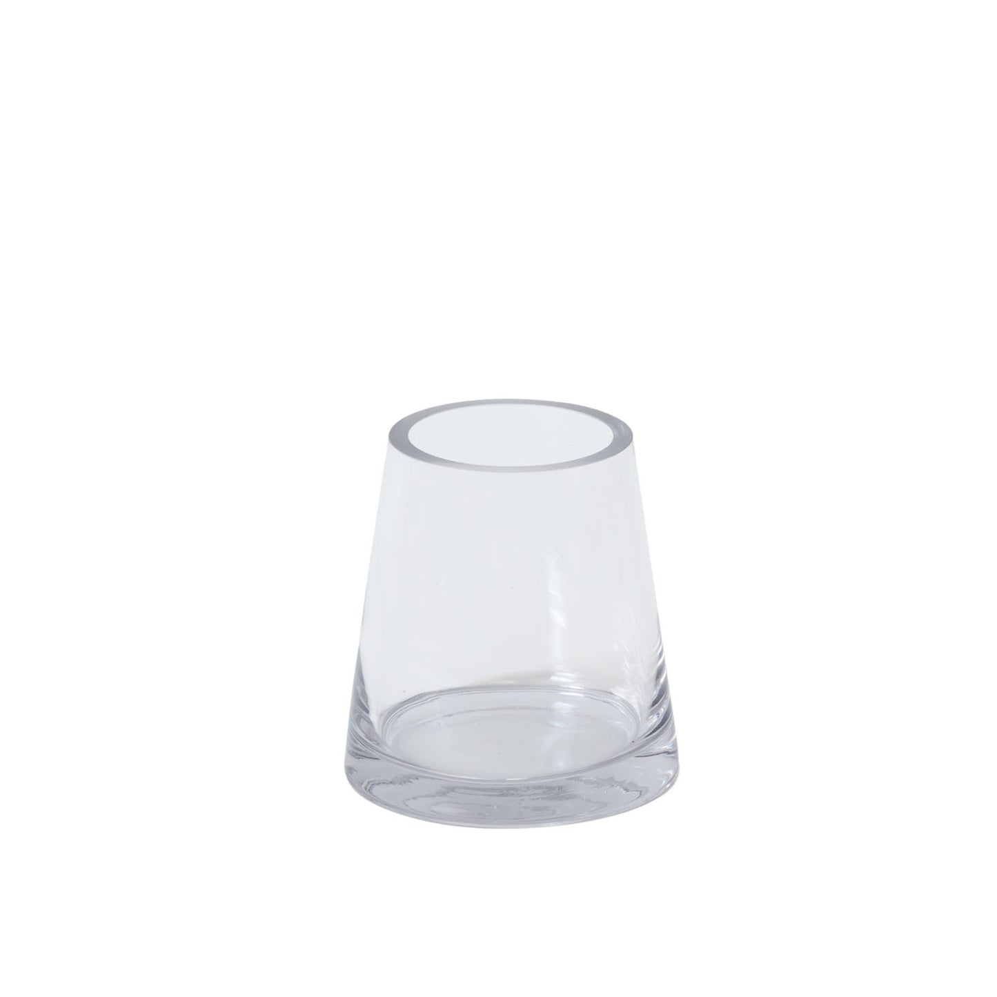 Fat Pyramid Vase 5.75"x 6"