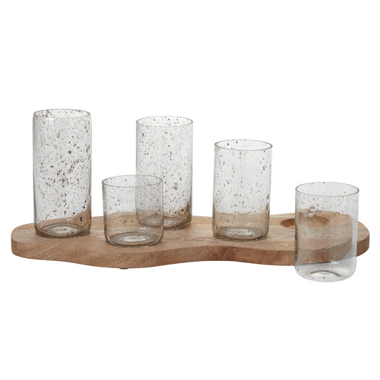 Kyma Vases with Tray 23"x 10"x 8.5"
