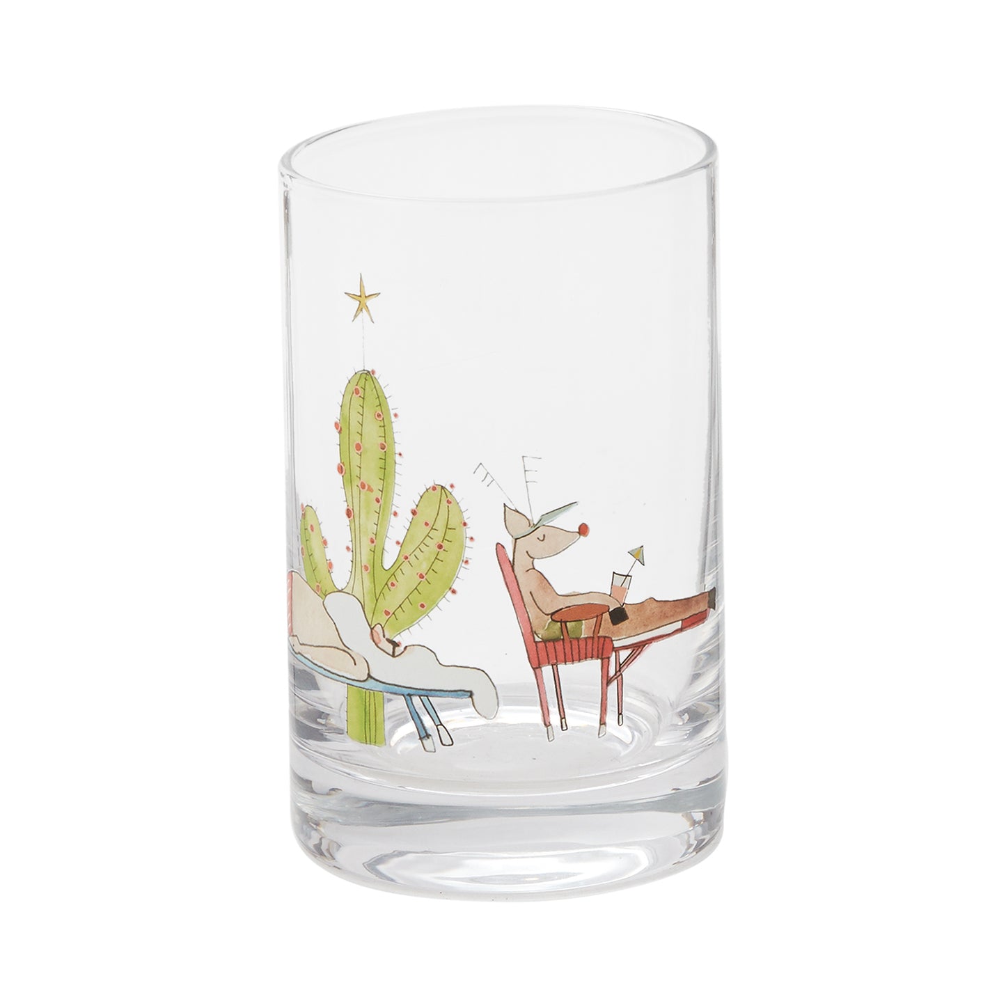 Santa's Vacation Tumbler 2.75"x4.5"