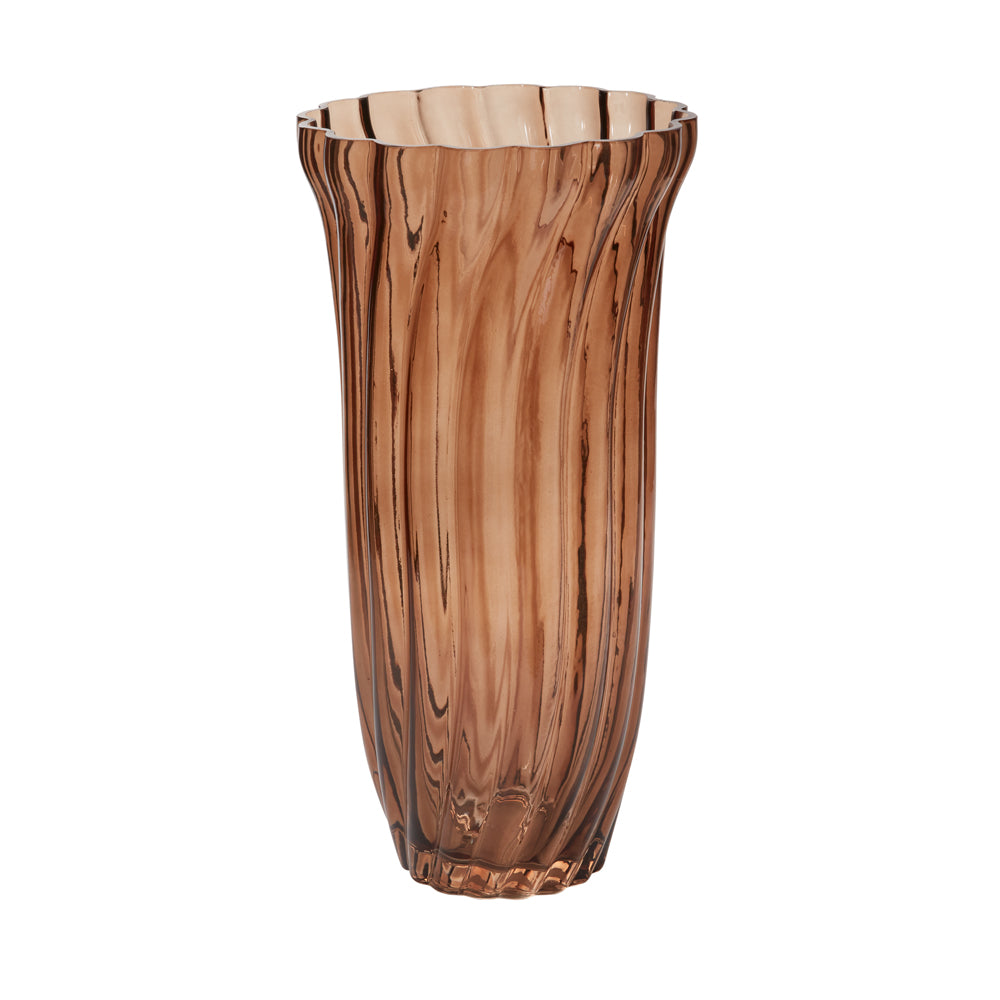 Chanterelle Ribbed Vase 7"x 14"