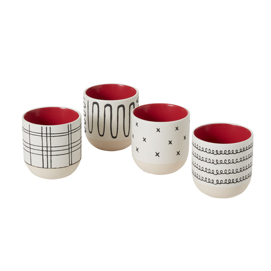 Merrick Mug Set of 4 - 3.5"x 3.75"