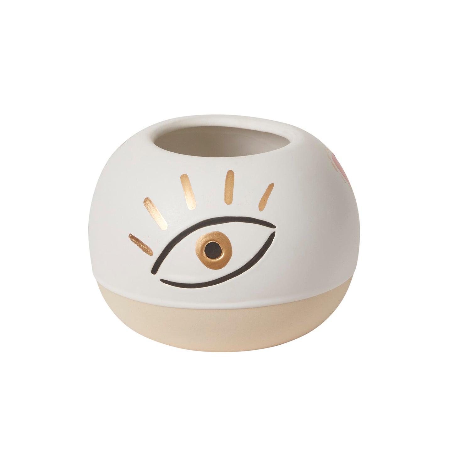 Eye Heart Vase 5.75"x 4"