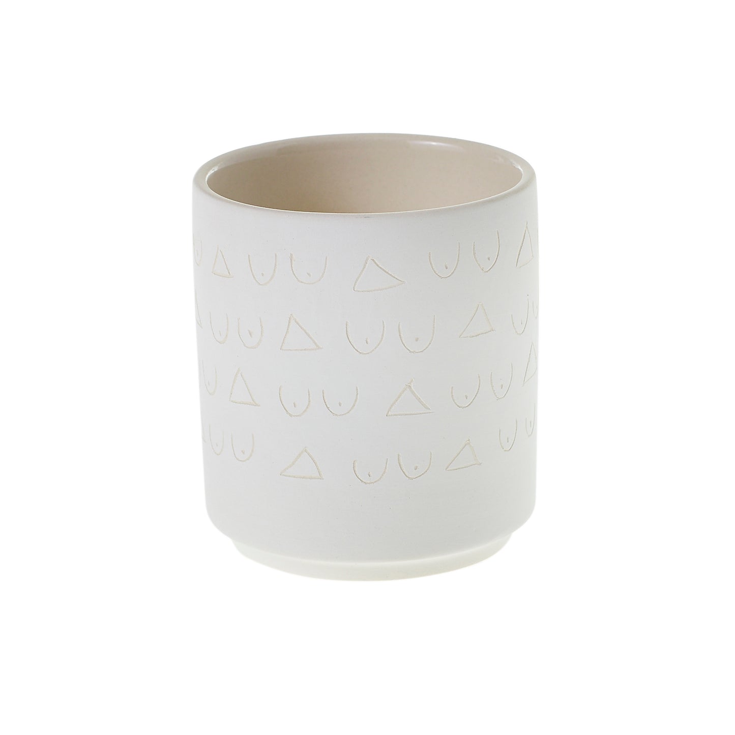 Triangles and Tatas Pot 3.25"x 3.5"