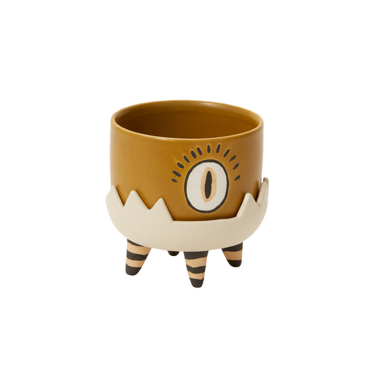 Claw Pot with Saucer 5.25"x 5"