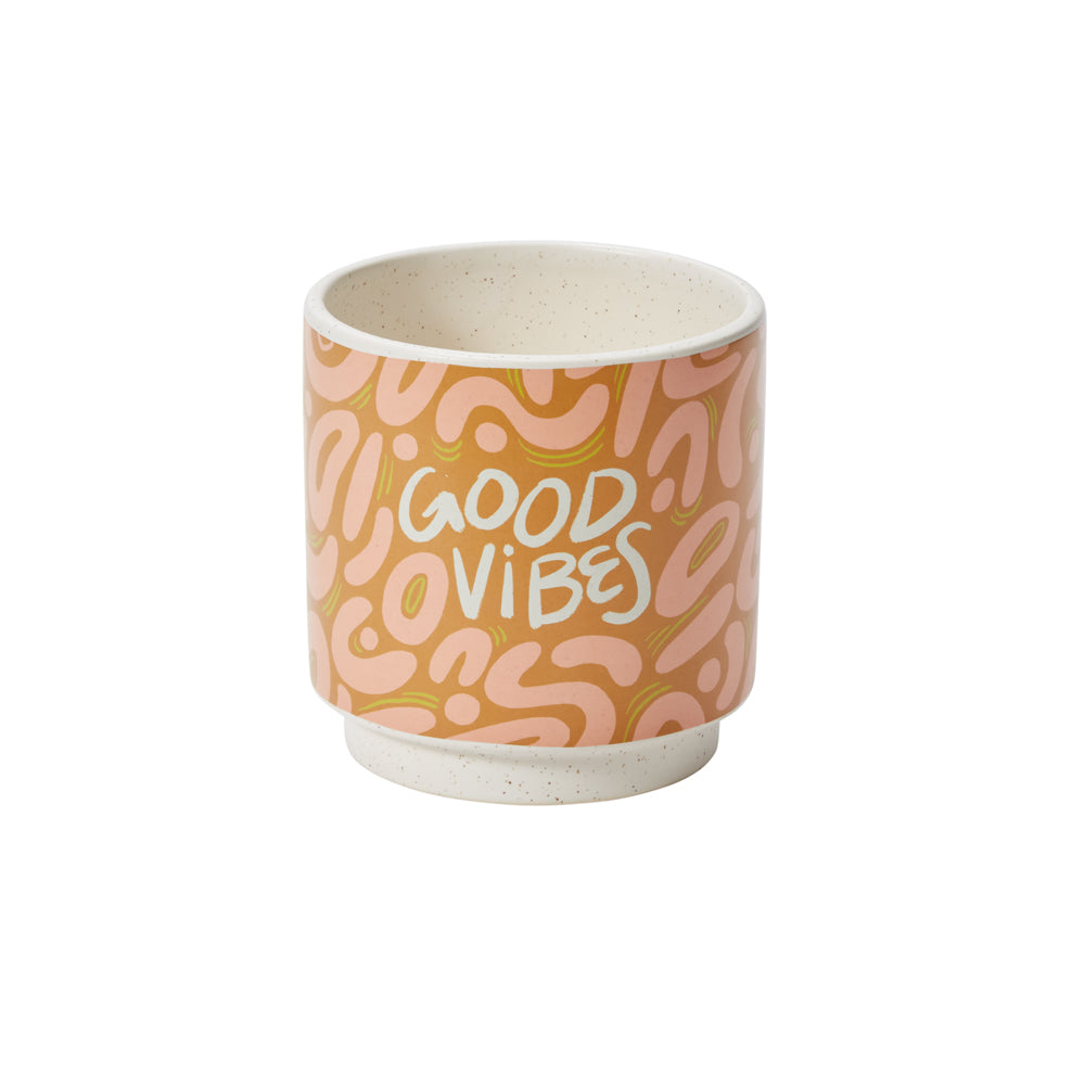 Funky Phrases Pot 5"x 5"