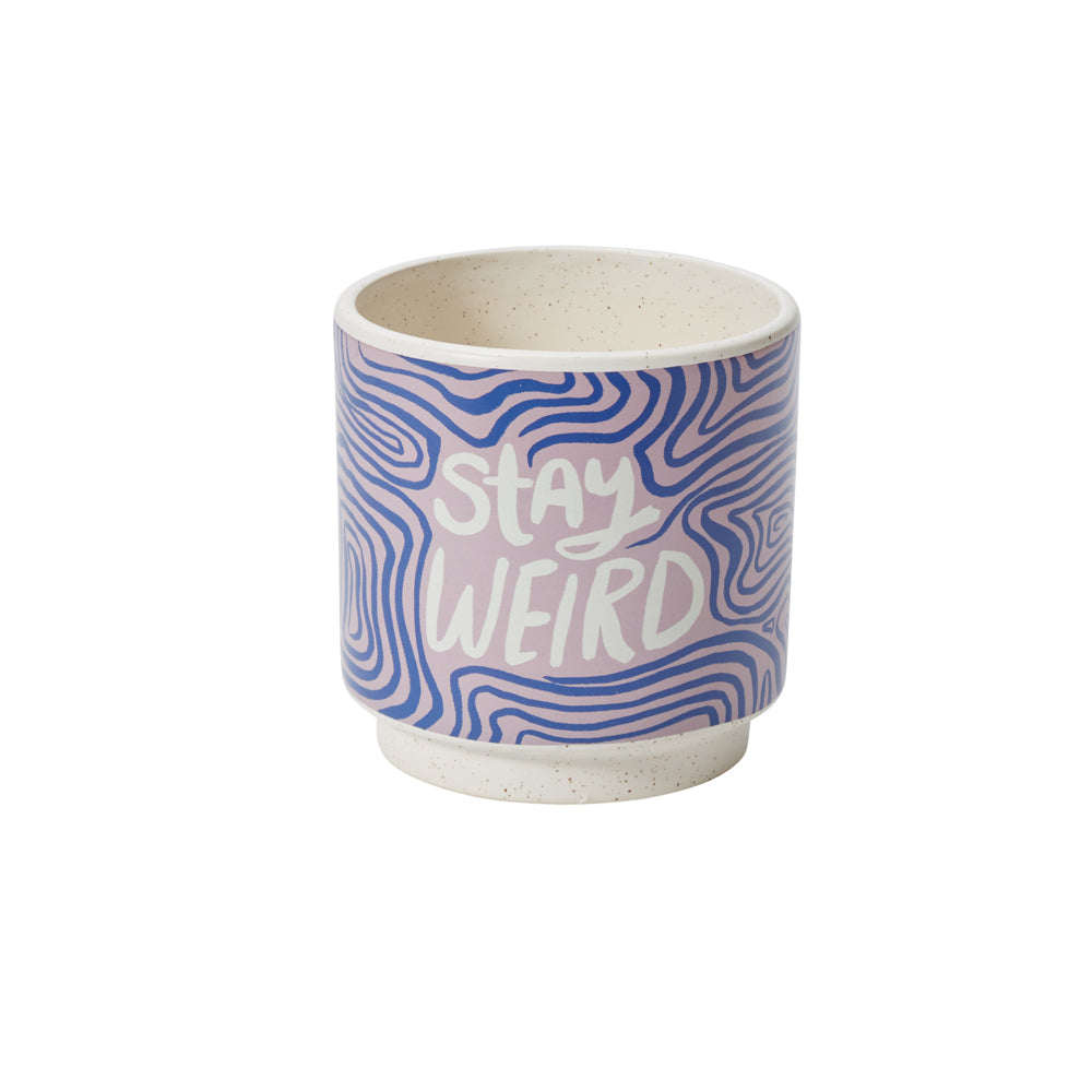 Funky Phrases Pot 5"x 5"