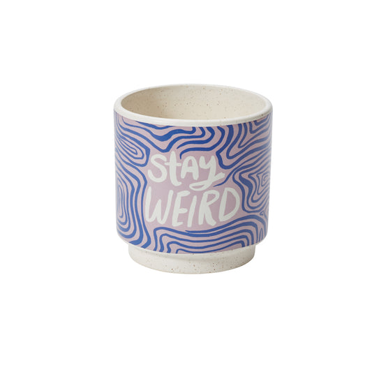 Funky Phrases Pot 5"x 5"