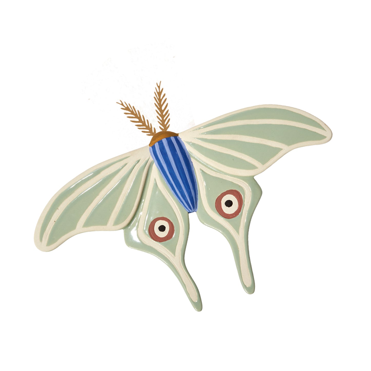 Sculpted Moth Wall Art 12.25"x 8.75"