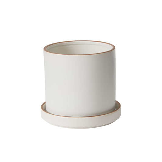 Author Pot with Saucer 6.25"x 5.75"