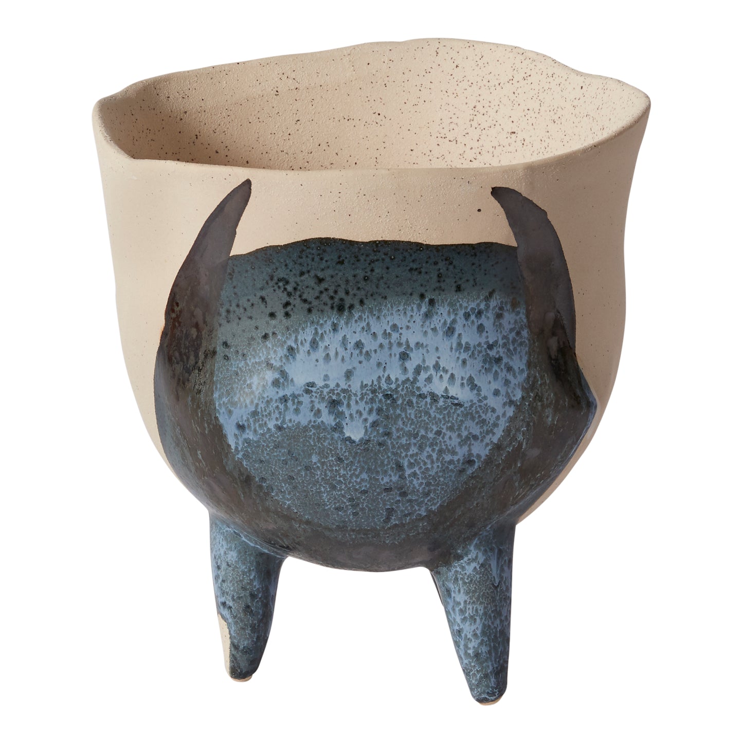 Finn Footed Pot 8.5"x 8"x 8.5"