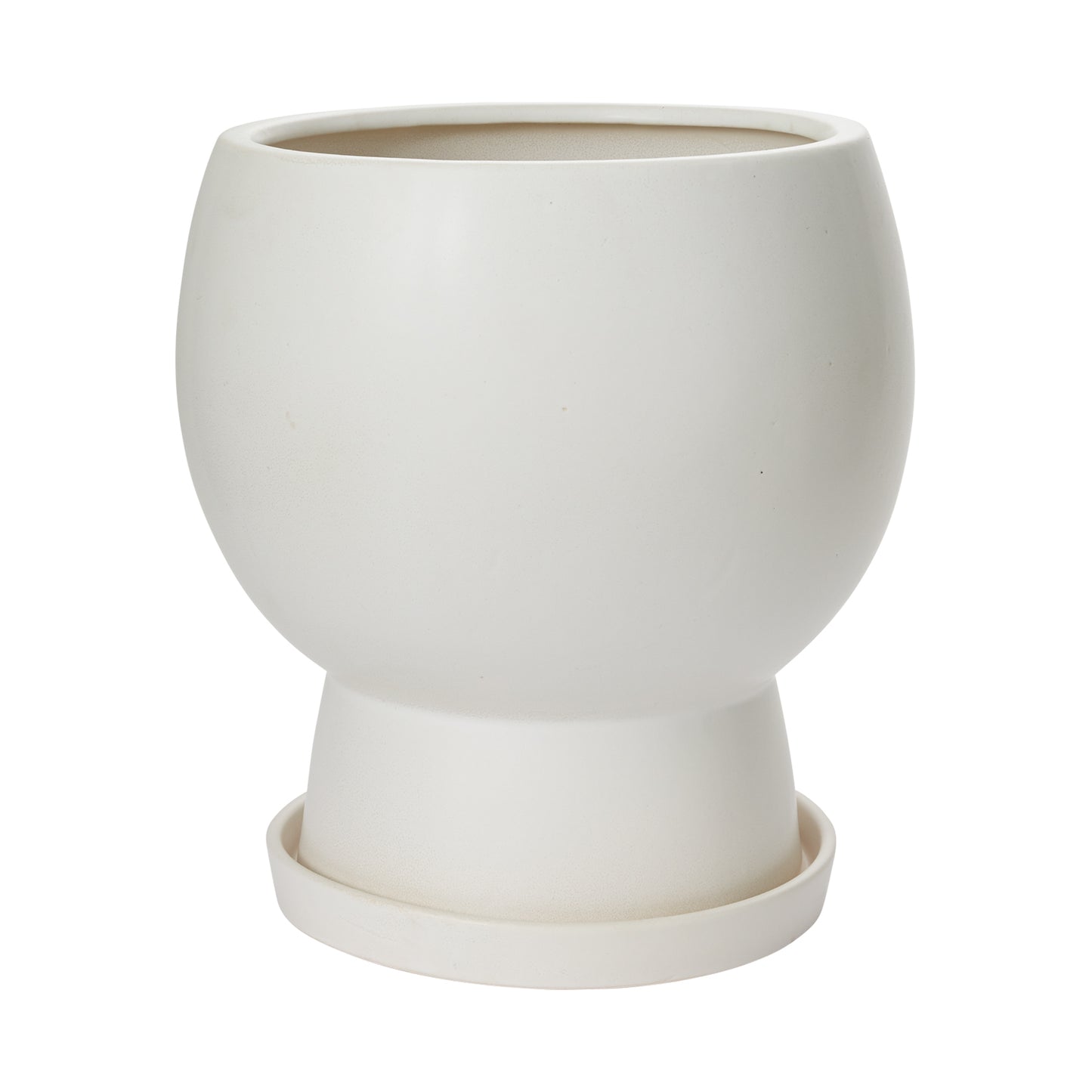 Bosky Pot with Saucer 14"x 12"x 15"