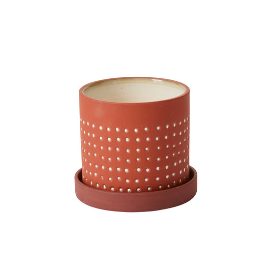 Salamanca Pot with Saucer 5.5"x 5"