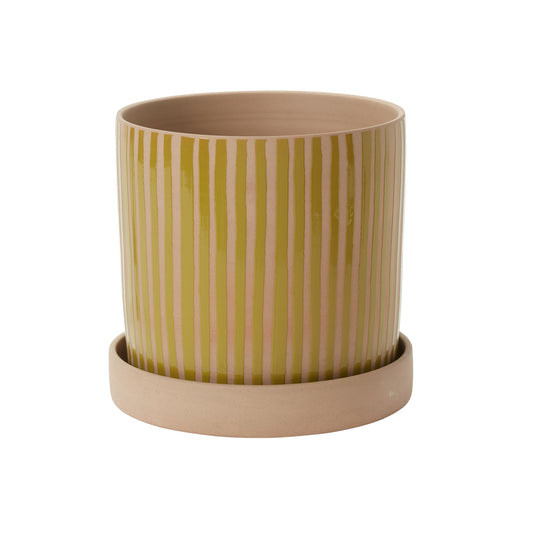 Sullivan Pot with Saucer 11.25"x 10.5"