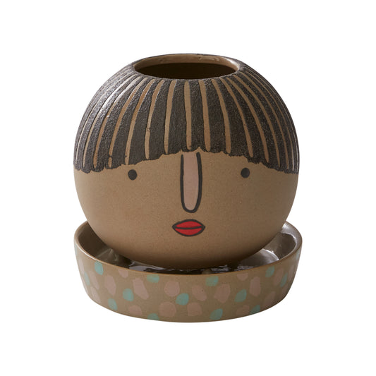 Etta Pot with Saucer 5"x 5"