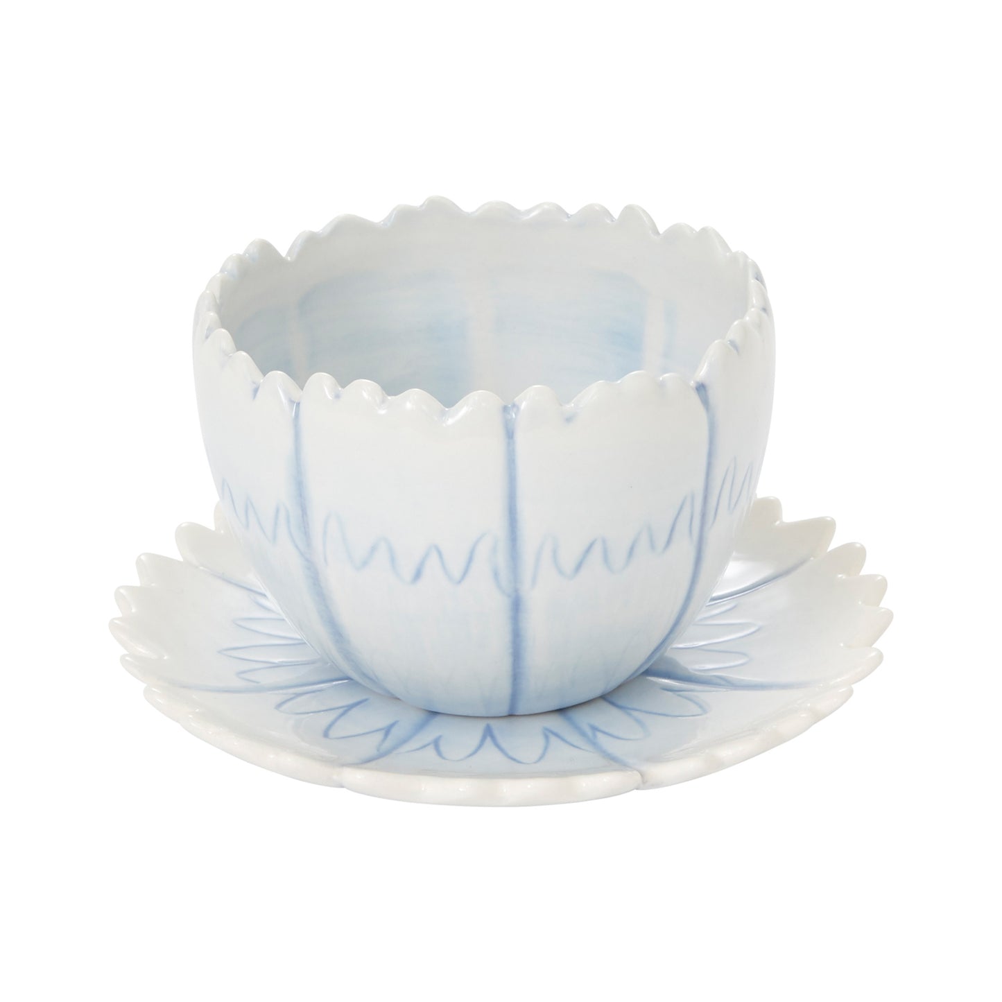 Little Flower Pot with Saucer 6"x 4.5"
