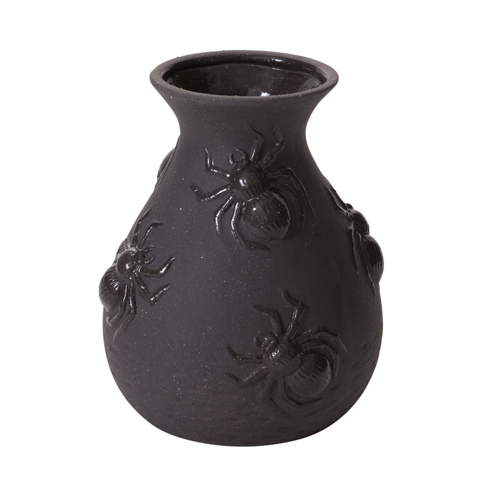 Scuttling Spiders Vase 6.5"x 7.75"