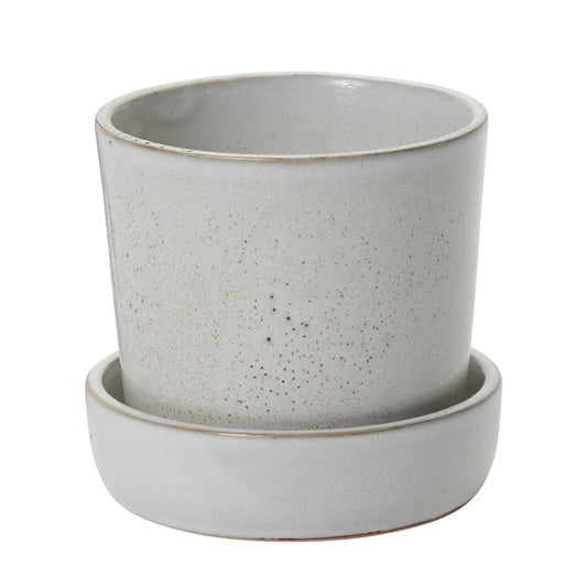 Watson Pot with Saucer 5.25"x 5"