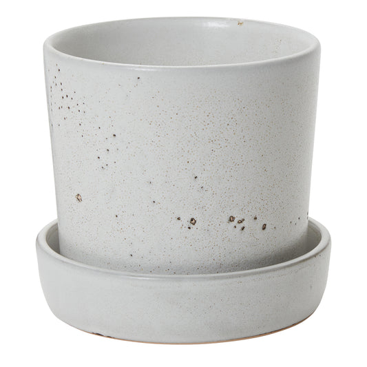 Watson Pot with Saucer 6.75"x 6.5"