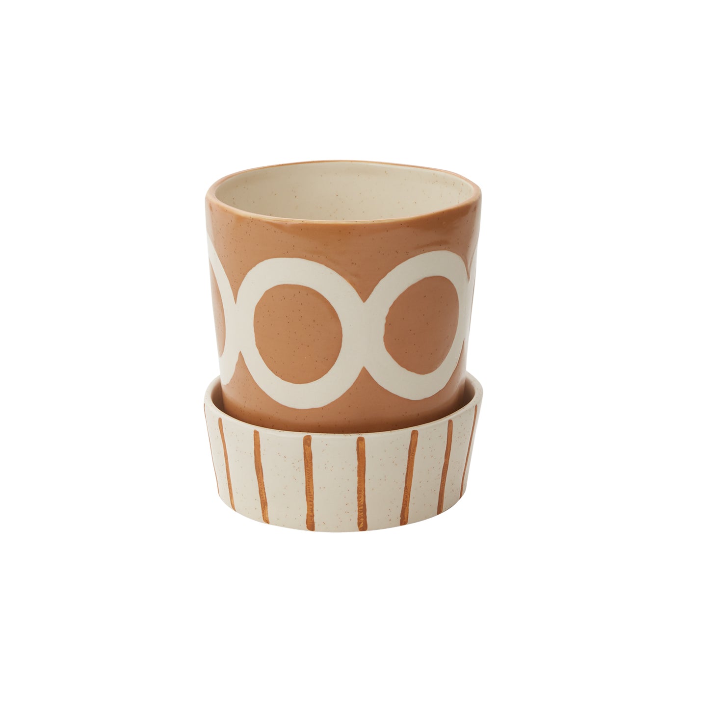 Colburn Pot with Saucer 5.25"x 5.75"