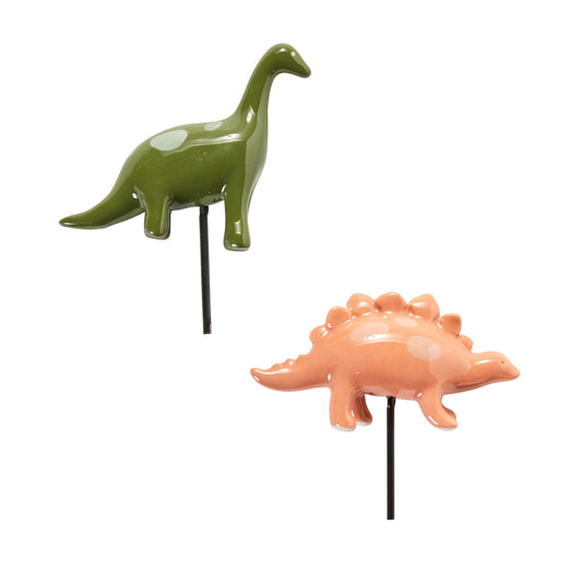 Dinosaur Friends Plant Sticks Set of 2 - 4"/5"