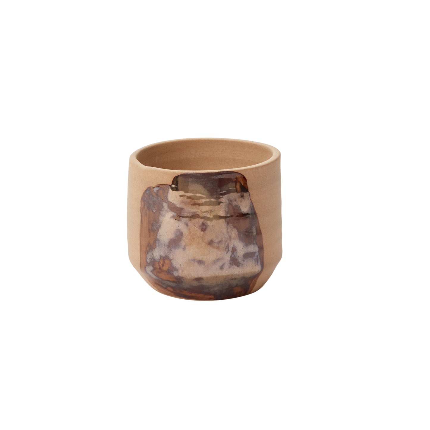Bronze Brushstroke Pot 5"x 4.25"