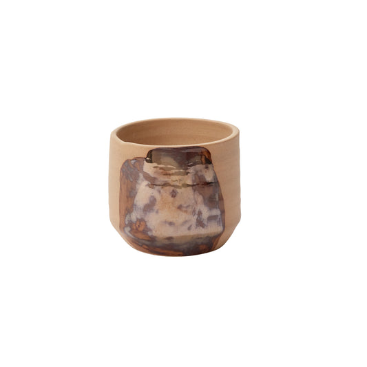 Bronze Brushstroke Pot 5"x 4.25"