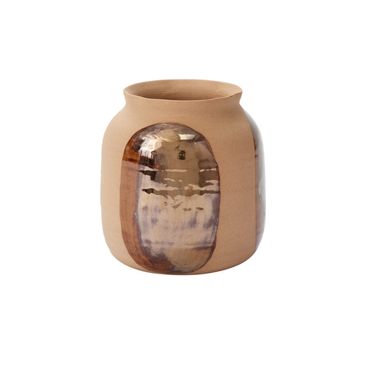 Bronze Brushstroke Vase 6.25"x 6.5"