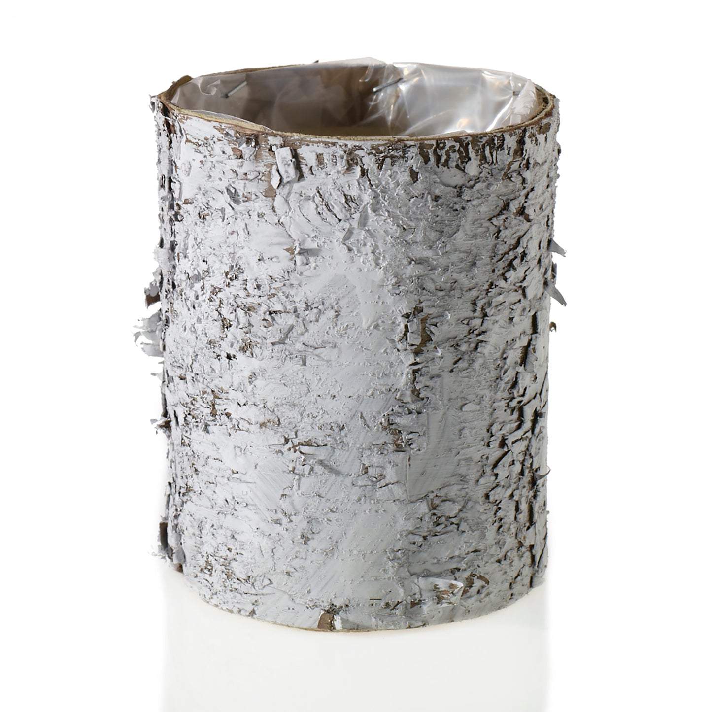 Birch Cylinder White 4.75" x 6"